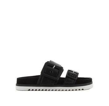 Black footbed sandal