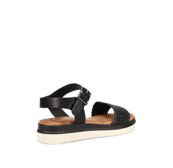 Black wedge sandal