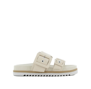 Beige footbed sandal