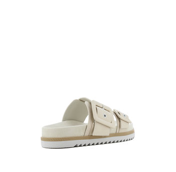 Beige footbed sandal