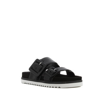 Black footbed sandal