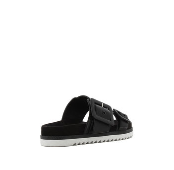 Black footbed sandal