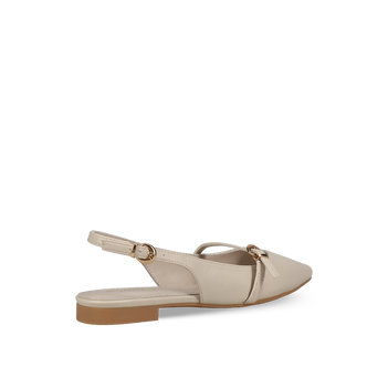 Ecru ballet flat