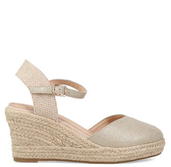 Gold espadrille