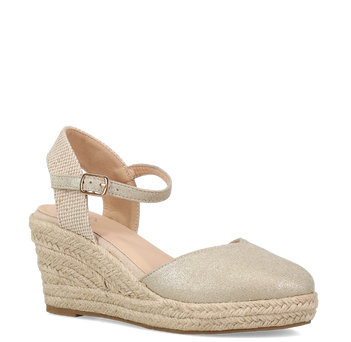 Gold espadrille