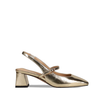 Gold metallic pump