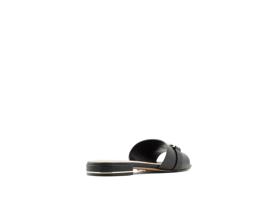 Black leather sandal SEVYFLEX