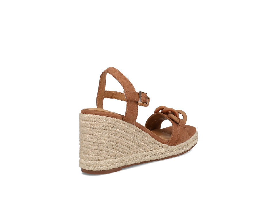 Camel wedge sandal