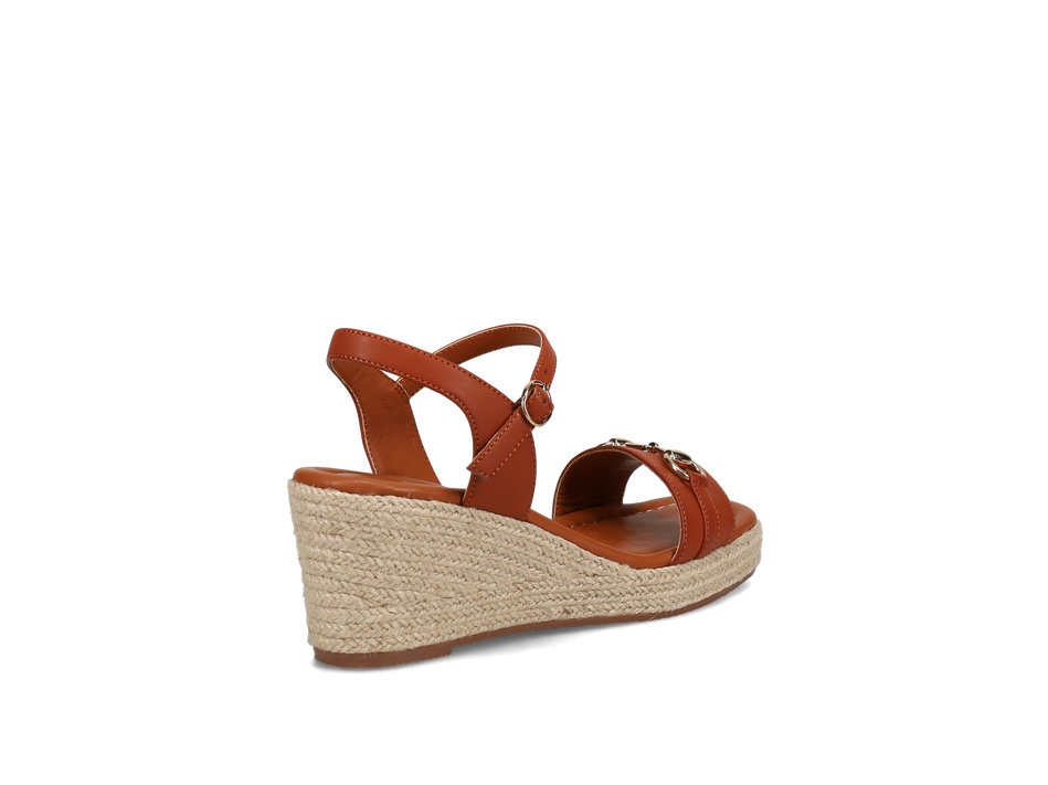 Tan wedge sandal