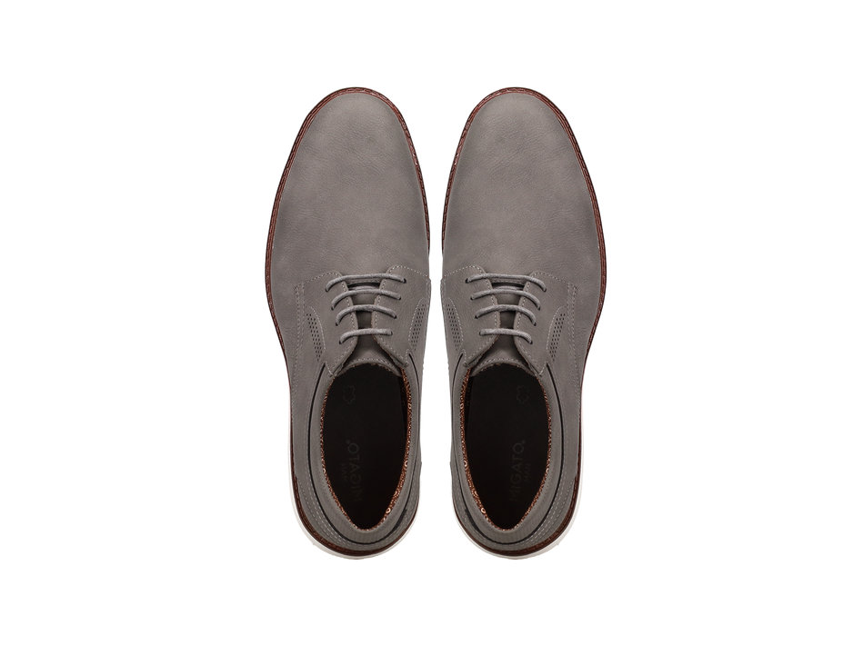 Mens grey Oxford shoe