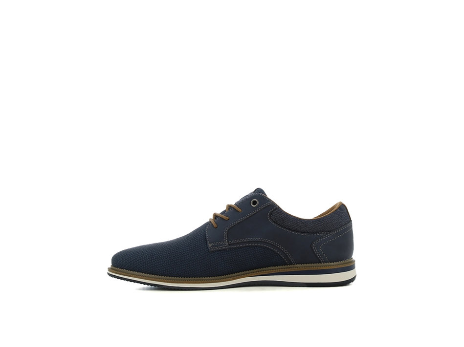 Mens dark blue Oxford shoe