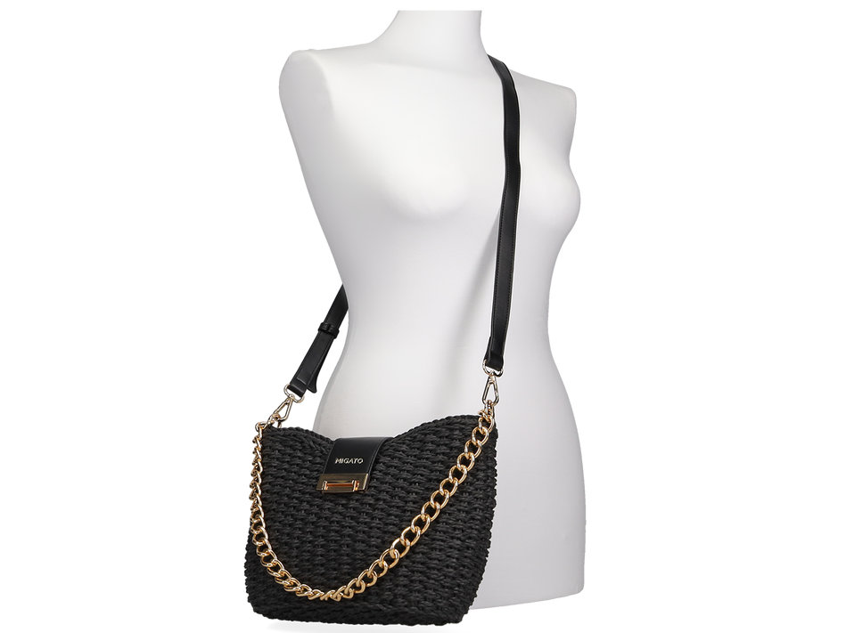 Black shoulder bag