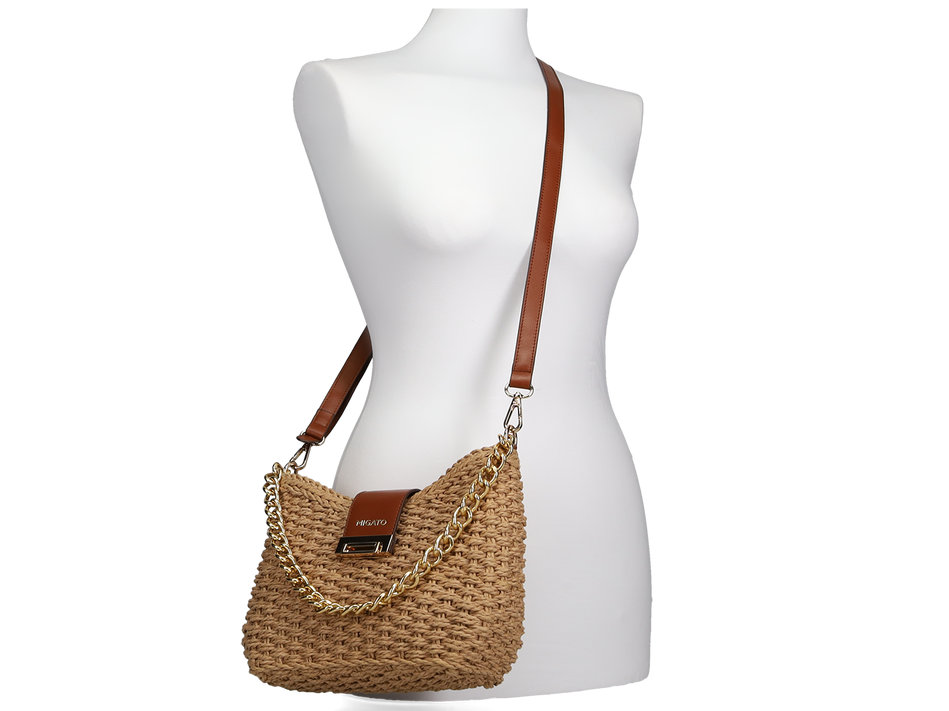 Brown shoulder bag