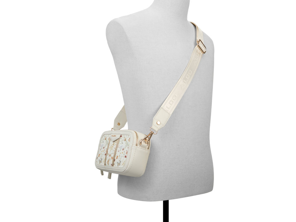 White floral crossbody bag MASUMA