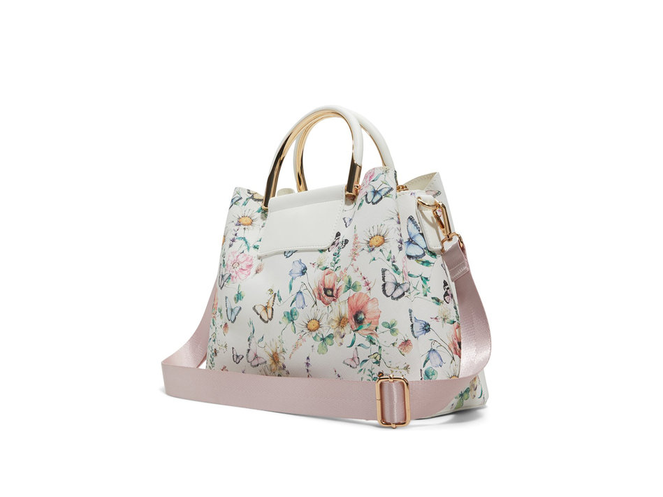 White floral handbag SLOANA