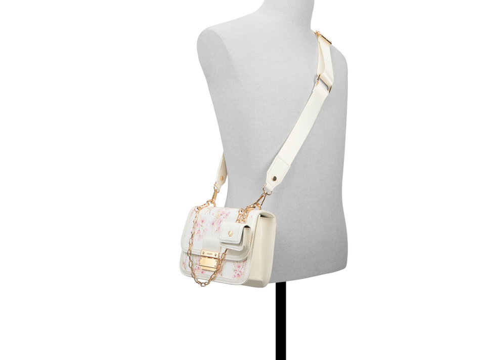 White floral crossbody bag KAILEIGH