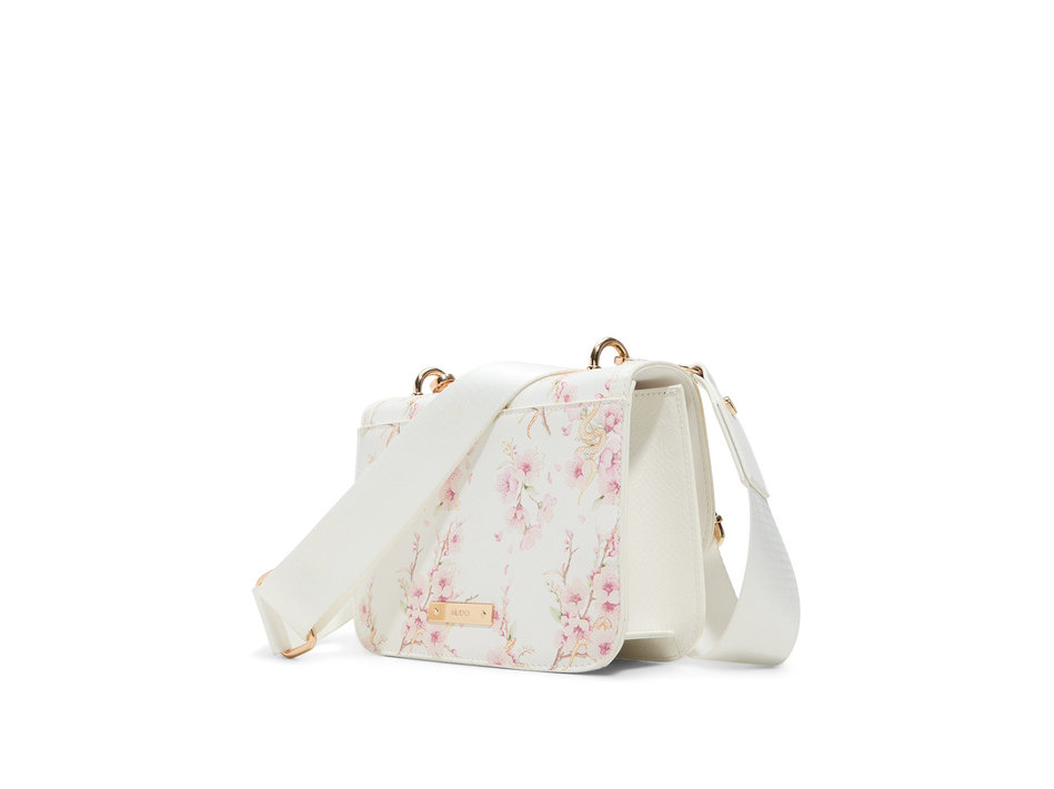 White floral crossbody bag KAILEIGH