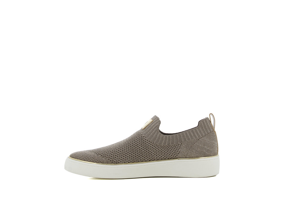 Taupe slip-on sneaker