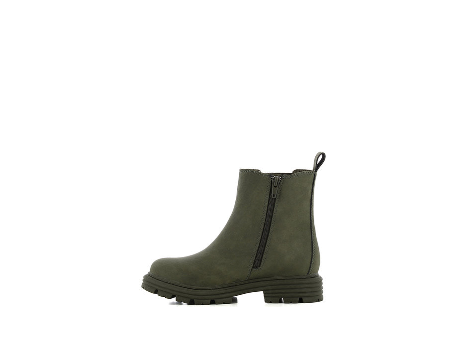 Kids khaki green Chelsea boot