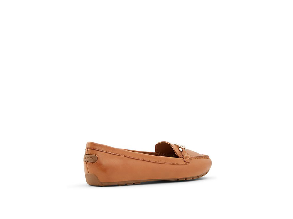 Brown leather loafer MARETTINI