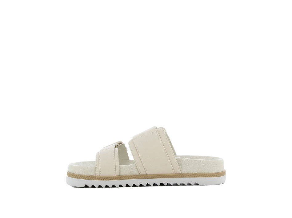 Beige footbed sandal