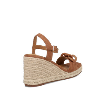 Camel wedge sandal