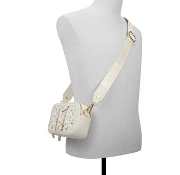 White floral crossbody bag MASUMA