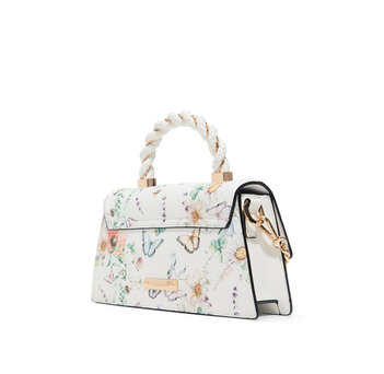 White floral handbag SIDONIE