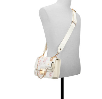 White floral crossbody bag KAILEIGH