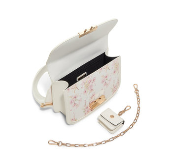 White floral crossbody bag KAILEIGH