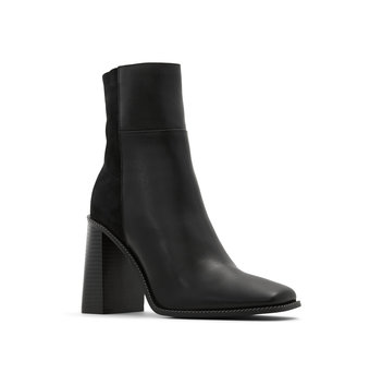 Black leather bootie LIIAM