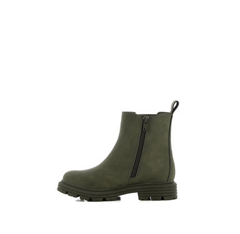 Kid''s khaki green Chelsea boot