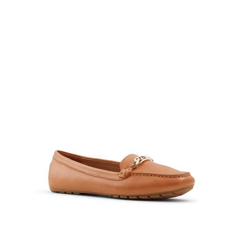 Brown leather loafer MARETTINI