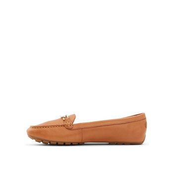 Brown leather loafer MARETTINI