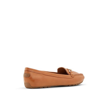 Brown leather loafer MARETTINI